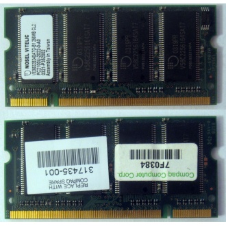 Модуль памяти 256MB DDR Memory SODIMM в Клине, DDR266 (PC2100) в Клине, CL2 в Клине, 200-pin в Клине, p/n: 317435-001 (для ноутбуков Compaq Evo/Presario) - Клин