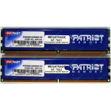 Память 1Gb (2x512Mb) DDR2 Patriot PSD251253381H pc4200 533MHz (Клин)